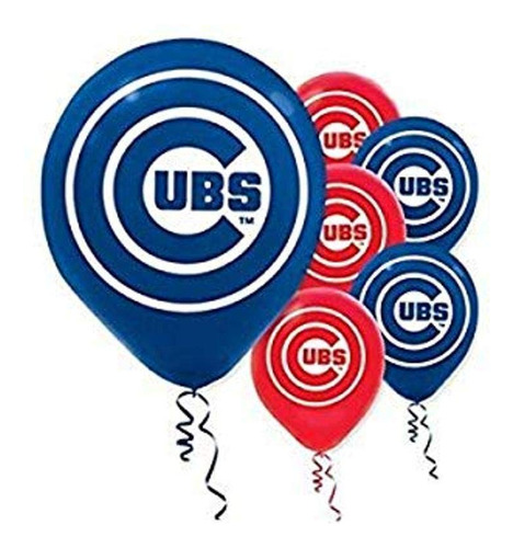 Amscan Sports Y Tailgating Mlb Chicago Cubs Globos De Latex