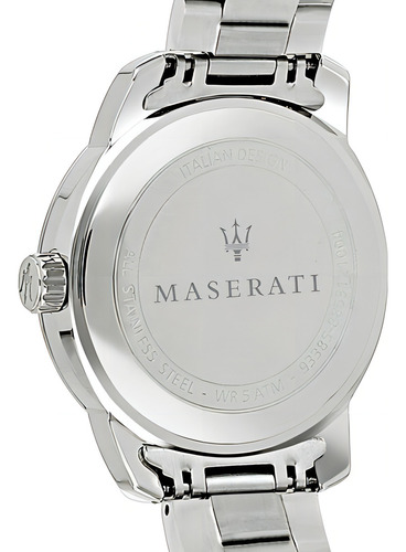 Reloj Maserati Successo R8853121004 Color de la correa Gris Color del bisel Gris Color del fondo Azul