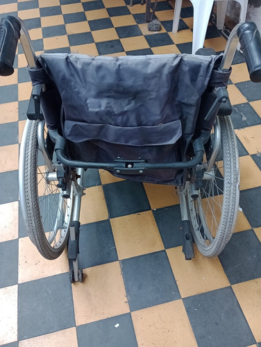 Silla De Ruedas De Aluminio Usada Negro (Usado)