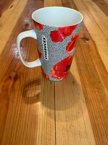 Vaso Taza Starbucks Cerámico Clásico 473ml Flor De Loto (Usado)