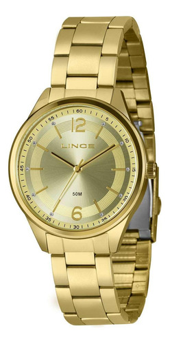 Relógio Feminino Lince Lrg4739l40 C2kx Casual Dourado