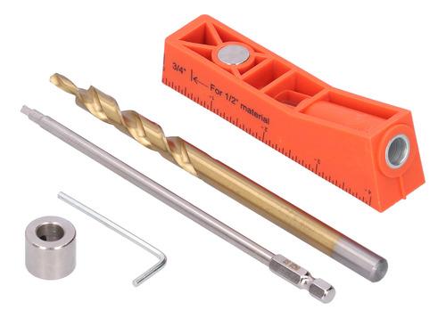 Screwdriver Pocket Hole Jig Kit Step Drill Bit Positioning