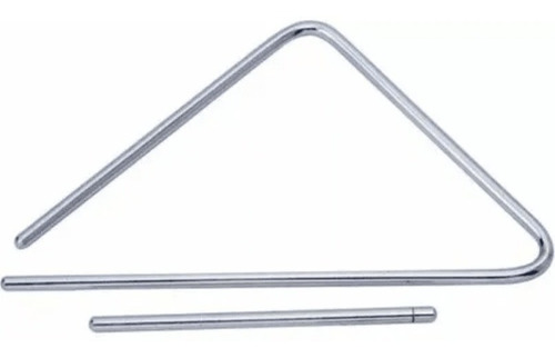 Triangulo De Aço Grosso Grande Base Com 40cm Torelli Tl606