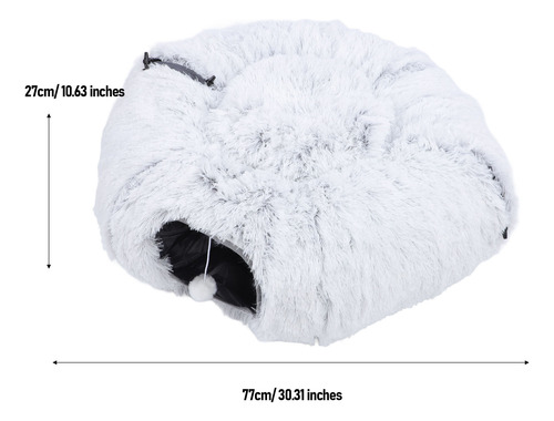 Cama Tipo Túnel Con Forma De Rosquilla, Cómoda, De Felpa, Cá