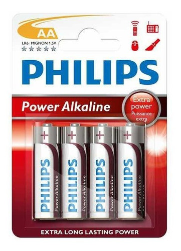 Pilas Philips Alcalina Aa Pack X4