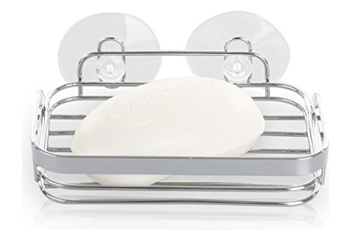 Succión De Ducha Cromada Caddy Soap Plato