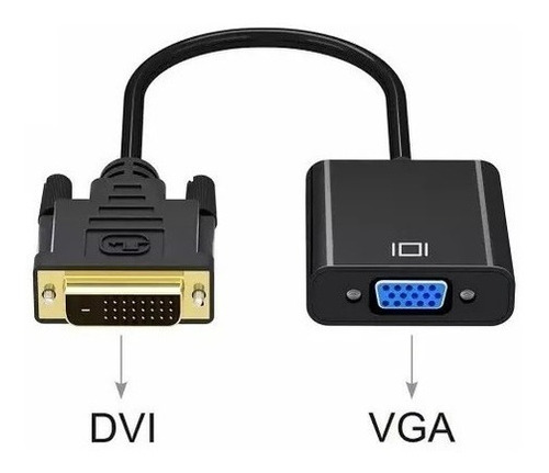 Conversor Dvi-d Digital Dual Link 24+1 X Vga (dvi-m X Vga-f)