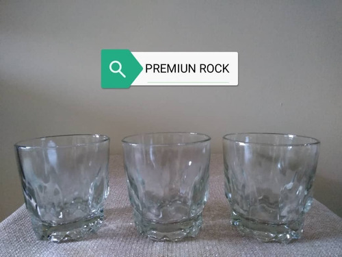 Vasos De Vidrio Premium Rock.