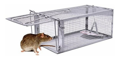 Rata Trampa 1 Puerta Human Mouse De Animales Vivos Jaula Tra