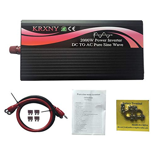 Potencia De Onda Sinusoidal Pura Krxny De 2000 W, 24 V Dc A