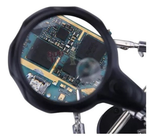 Reparacion De Celular Lupa C/ Luz Led Pinza Base Para Cautin