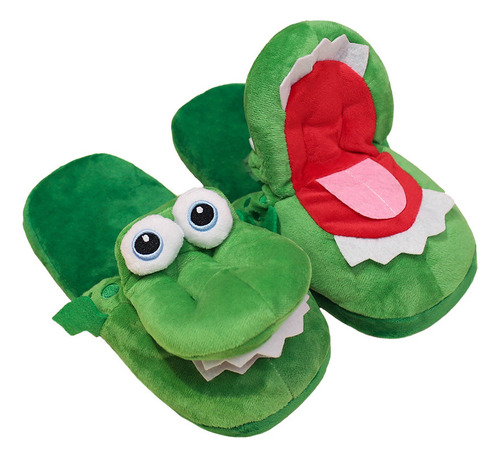 Divertidas Pantuflas Animales, Par De Pantuflas De Algodón