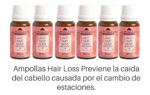 Kit 6u Ampollas Hair Loss Anti Caída Del Pelo La Puissance  