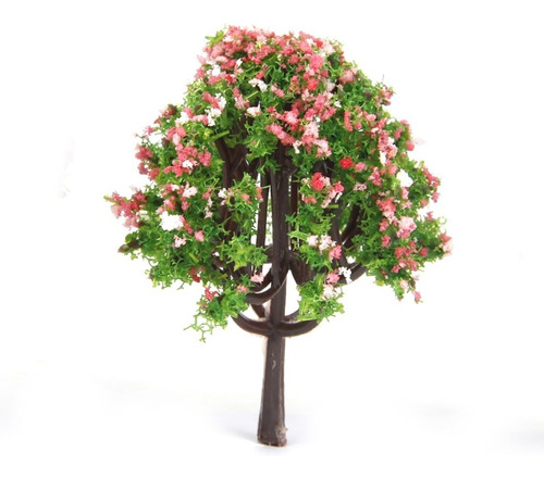 Set 5 Arbol C Melocoton Maqueta Vegetacion Modelismo Escala