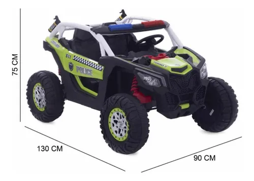 Montable El ctrico Ironmax Patrulla De Policia 12v Luz Sonid