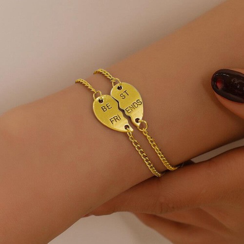 Juego De 2 Pulseras De Con Dijes De Aleación Para El Día