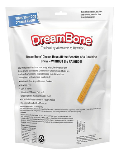 Dreambone, Palitos Estilo Churro, 14 Unidades,8.8 Oz