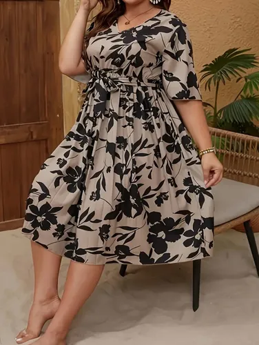 Vestido Plus Size Talle 2 Xl Fiesta