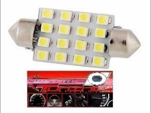 Lampara Tubular 16 Led Smd Reemplaza Patente, Guantera, Baul