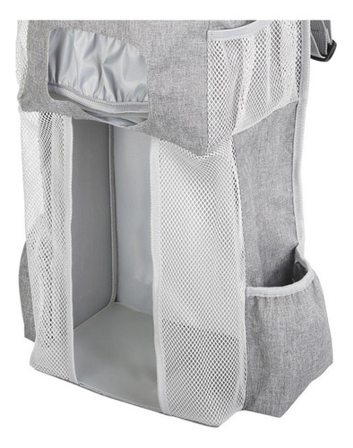 Cuna Portátil Para Bebé, Bolsa Colgante, Mesita De Gris