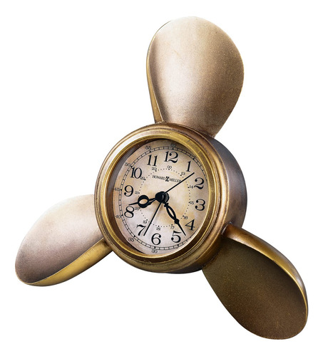 Howard Miller Reloj Mesa Despertador Helice 645-525  Laton