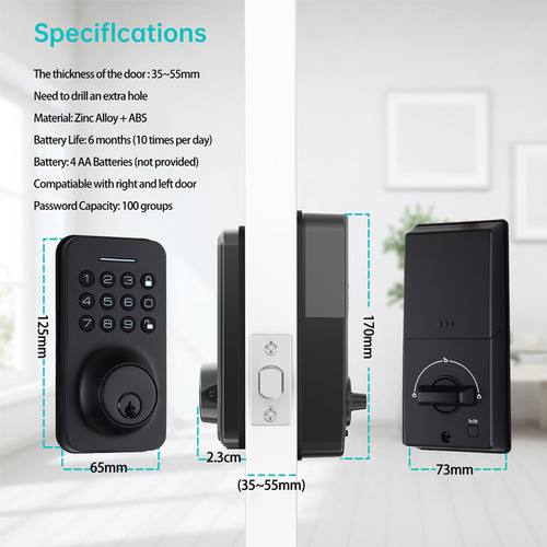 Cerradura Con Huella Digital Para Casas, Puertas Para Aparta