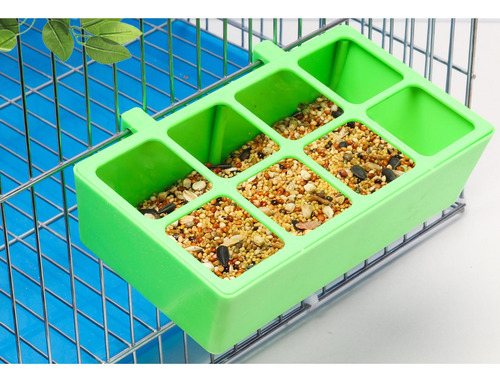 4 Alimentador De Loros De 8 Rejillas, Vasos Colgantes Para