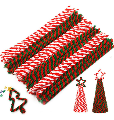 Para Limpia Pipas X 100 Unidades Rojo Navidad Flores