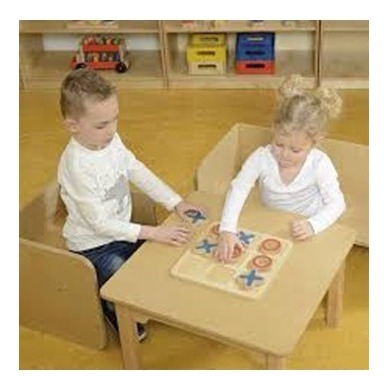 Juego De Mesa Gato Didáctico Familiar Madera