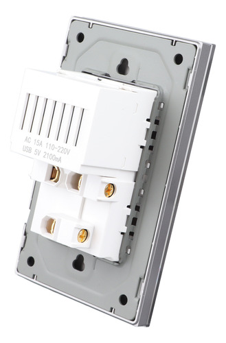 Contacto Doble Toma Corriente Con Puertos Usb Y Tipo C