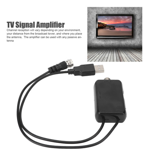 Amplificador De Señal De Tv De 50 A 100 Millas, Fuente De Al