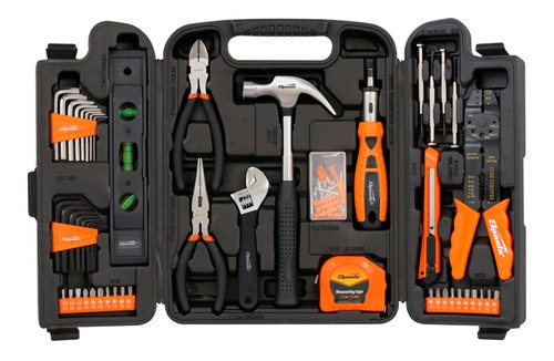 Imagem 1 de 6 de Jogo Kit Caixa Ferramentas 129 Pçs Estojo Plastico Maleta