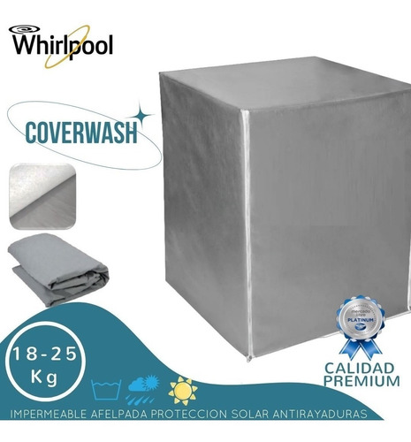 Forro Lavadora C Frontal. Impermeable Whirlpool 21k Pedestal