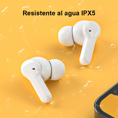 Audífonos In-ear Bluetooth Inalámbrico Qcy T13 Blanco Enc Blanco
