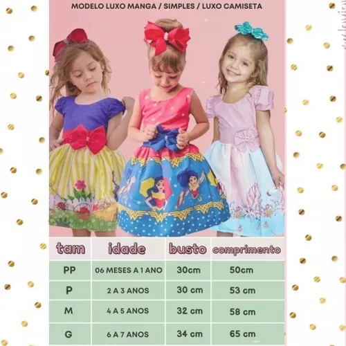 Vestido Tema Moana Baby - Meninas Bebês 6 Meses a 10 anos - Rosa