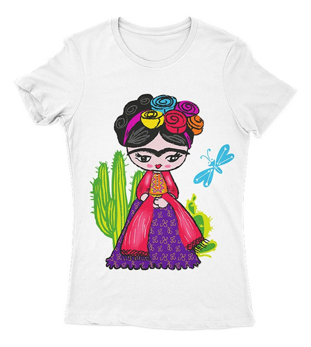 Playera Frida Kahlo Cactus