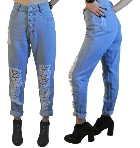 Calça larguinha sale jeans
