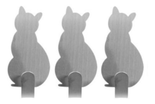 Imagen 1 de 3 de 3 Ganchos De Gatitos Colgador De Llaves