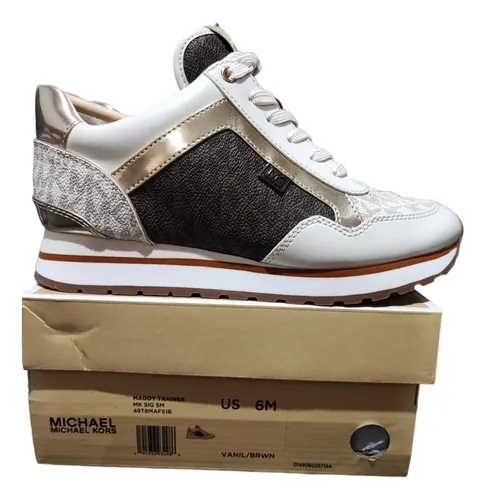 Tenis michael outlet kors dorados