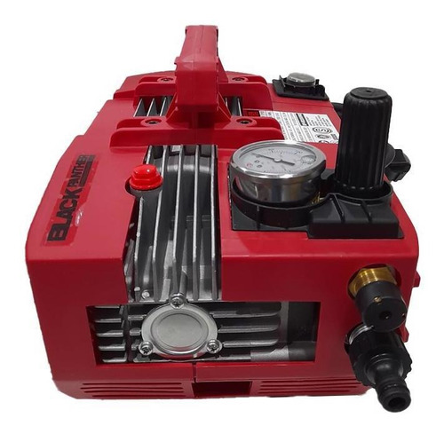 Hidrolavadora eléctrica Black Panther BP-HI2200PRO rojo de 2200W con 130bar de presión máxima 220V - 50Hz
