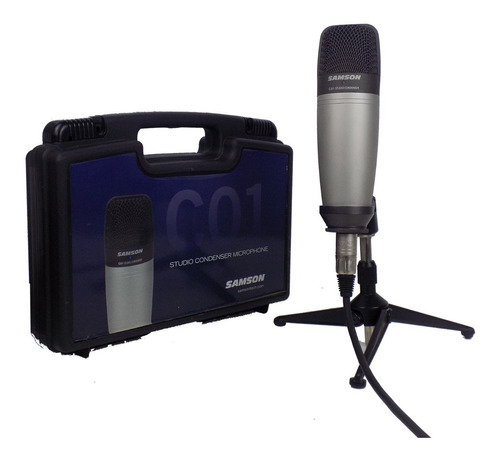 Micrófono Samson C01 Condensador + Atril Home Studio