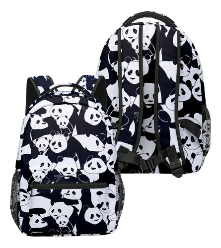 Estuche For Lápices Panda School Backpack.