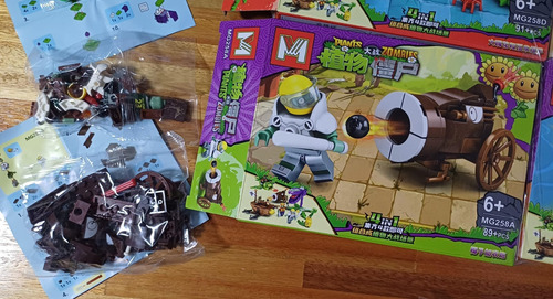 Kit Bloques Para Armar Plantas Versus Zombies X 4 Cajas 348 Plantas Versus Zombies