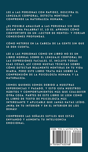 Lee A Las Personas Como Un Libro: Cómo Analizar, Entender...