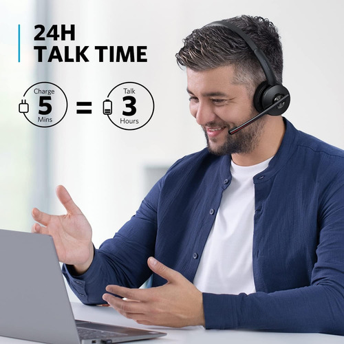 Anker Powerconf H500 Bluetooth Dual Ear + Base Carregamento