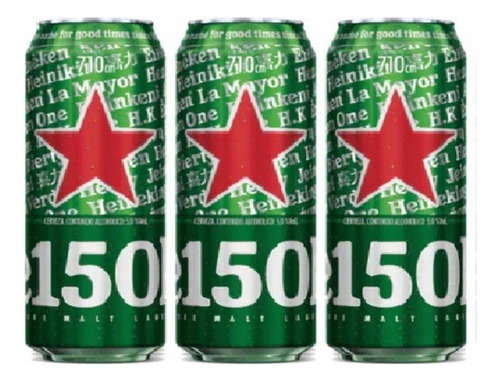 Cerveja Heineken Kit Com 3 Latas 710ml Cada