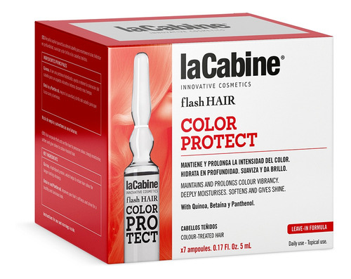 Ampollas Flash Hair Protección De Color 7 X 5ml