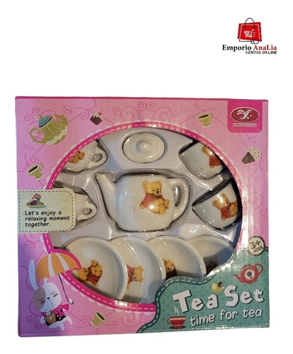 Set De Tacitas Para Té Juguete De Porcelana  Niñas  