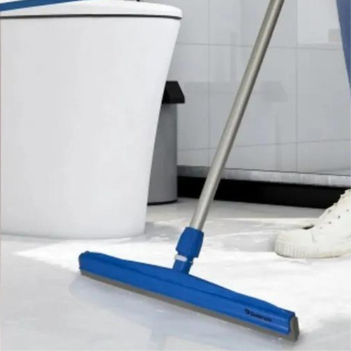 Rodo Dry 35cm Borracha Dupla Profissional Plástico Bralimpia Cor Azul