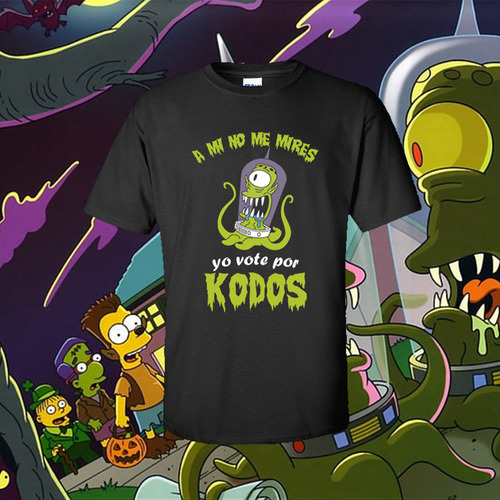 Remera Yo Voté Por Kodos / Los Simpson / Niño / Tv Cine